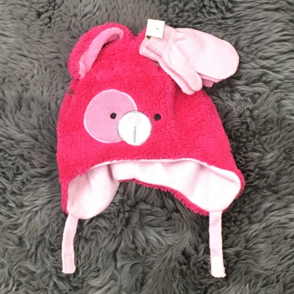 Sears | Girls Winter Hat and Mitten Set | 2 Pieces | One Size (Toddler)